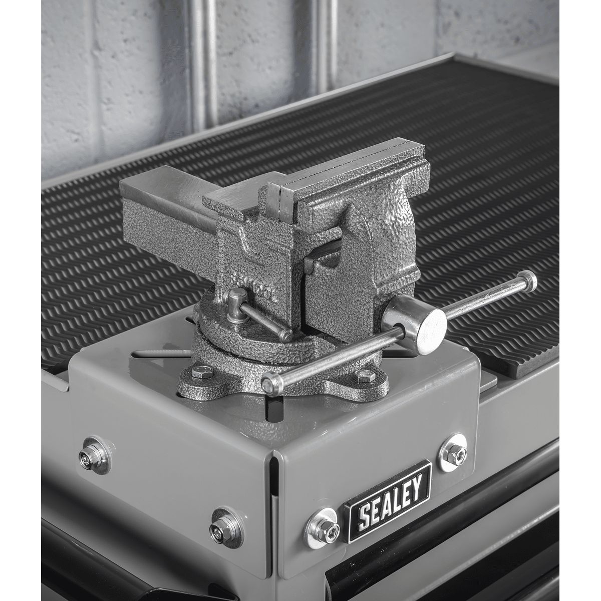 Sealey APMWS2COMBO Superline PRO® Rollcab 6 Drawer with SG Swivel Base 100mm Vice - APMWS2COMBO - Sealey Tools UK - Trade Counter Direct