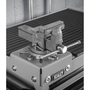 Sealey APMWS2COMBO Superline PRO® Rollcab 6 Drawer with SG Swivel Base 100mm Vice - APMWS2COMBO - Sealey Tools UK - Trade Counter Direct