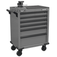 Sealey APMWS2COMBO Superline PRO® Rollcab 6 Drawer with SG Swivel Base 100mm Vice - APMWS2COMBO - Sealey Tools UK - Trade Counter Direct