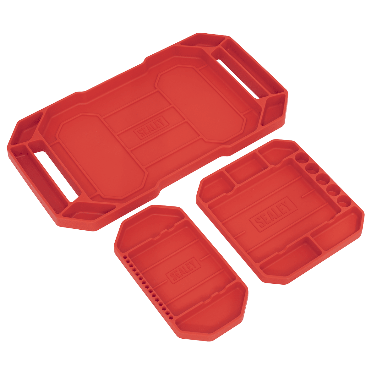 Sealey APNST4 Flexible Tool Trays Non - Slip - Pack of 3 - APNST4 - Sealey Tools UK - Trade Counter Direct