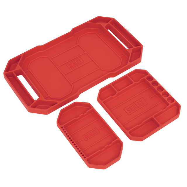 Sealey APNST4 Flexible Tool Trays Non - Slip - Pack of 3 - APNST4 - Sealey Tools UK - Trade Counter Direct