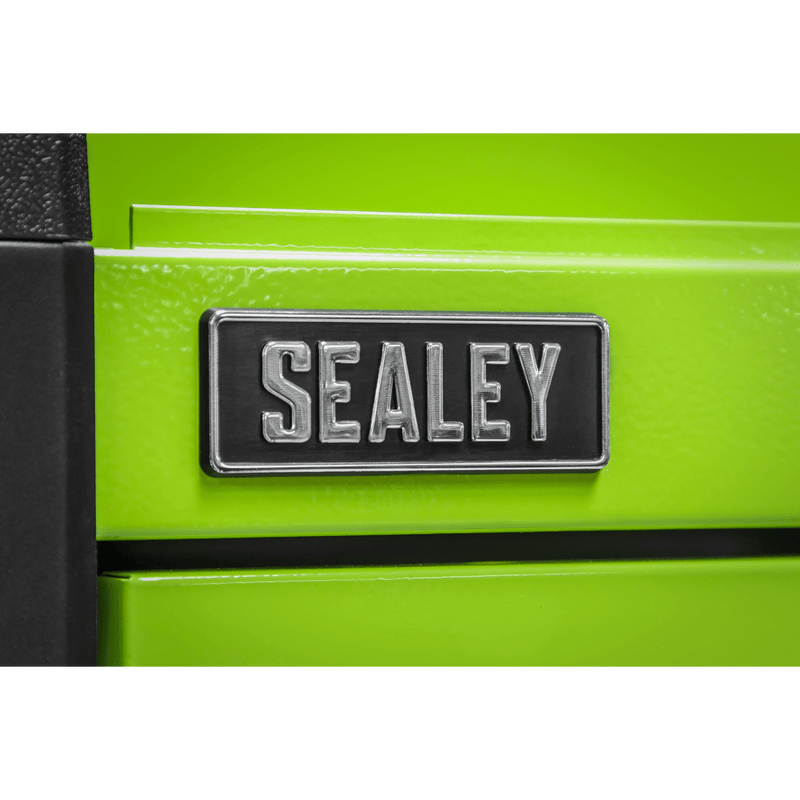 Sealey APPD4G Superline PRO® Push-to-Open Topchest 4 Drawer - Green - APPD4G - Sealey Tools UK - Trade Counter Direct