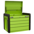 Sealey APPD4G Superline PRO® Push-to-Open Topchest 4 Drawer - Green - APPD4G - Sealey Tools UK - Trade Counter Direct