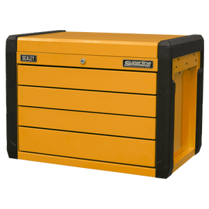 Sealey APPD4O 4 - Drawer Push - to - Open Topchest with Ball - Bearing Slides - Orange - APPD4O - Sealey Tools UK - Trade Counter Direct