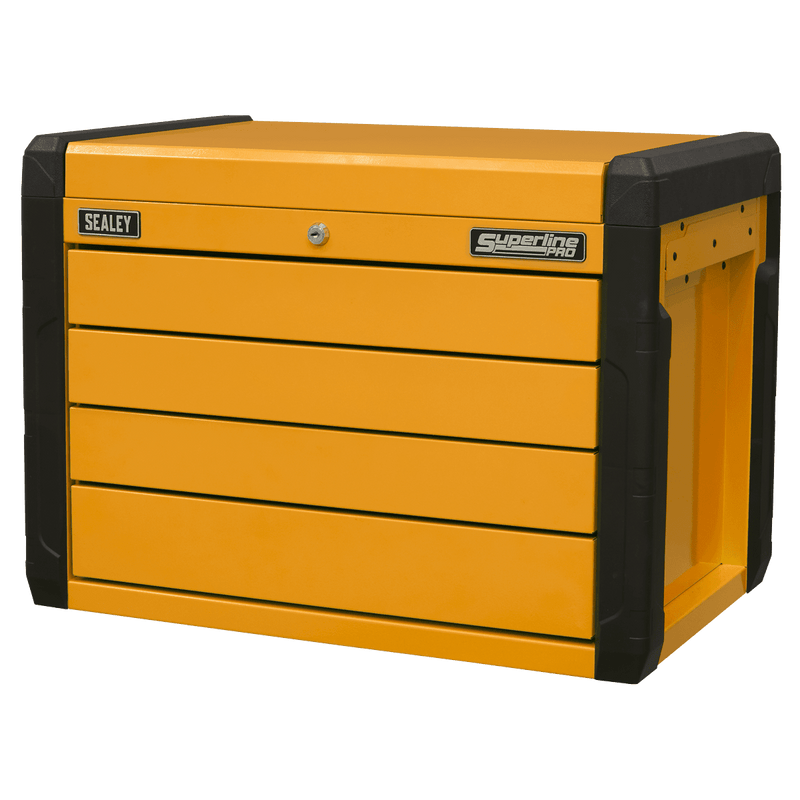 Sealey APPD4O 4 - Drawer Push - to - Open Topchest with Ball - Bearing Slides - Orange - APPD4O - Sealey Tools UK - Trade Counter Direct