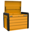 Sealey APPD4O 4 - Drawer Push - to - Open Topchest with Ball - Bearing Slides - Orange - APPD4O - Sealey Tools UK - Trade Counter Direct