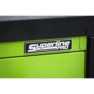 Sealey APPDSTACKG Superline PRO® Push-To-Open Topchest & Rollcab Combination 11 Drawer - Green - APPDSTACKG - Sealey Tools UK - Trade Counter Direct