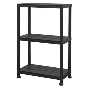 Sealey APPR3 Plastic Racking Unit with 3 Shelves 25kg Capacity Per Level - APPR3 - Sealey Tools UK - Trade Counter Direct