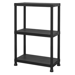 Sealey APPR3 Plastic Racking Unit with 3 Shelves 25kg Capacity Per Level - APPR3 - Sealey Tools UK - Trade Counter Direct