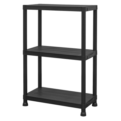 Sealey APPR3 Plastic Racking Unit with 3 Shelves 25kg Capacity Per Level - APPR3 - Sealey Tools UK - Trade Counter Direct