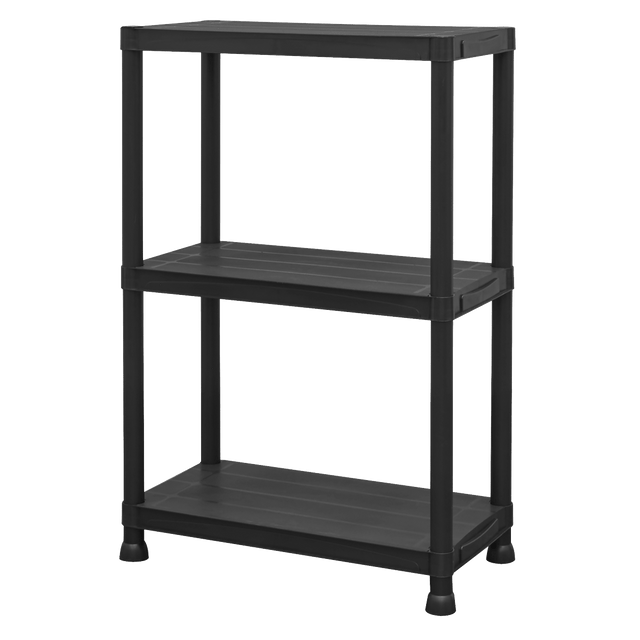 Sealey APPR3 Plastic Racking Unit with 3 Shelves 25kg Capacity Per Level - APPR3 - Sealey Tools UK - Trade Counter Direct