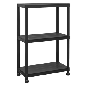 Sealey APPR3 Plastic Racking Unit with 3 Shelves 25kg Capacity Per Level - APPR3 - Sealey Tools UK - Trade Counter Direct