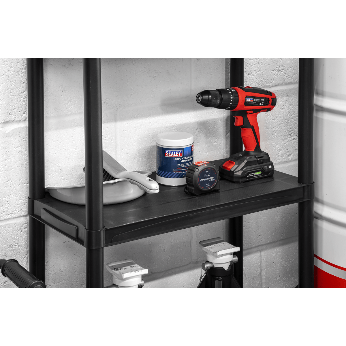 Sealey APPR3 Plastic Racking Unit with 3 Shelves 25kg Capacity Per Level - APPR3 - Sealey Tools UK - Trade Counter Direct