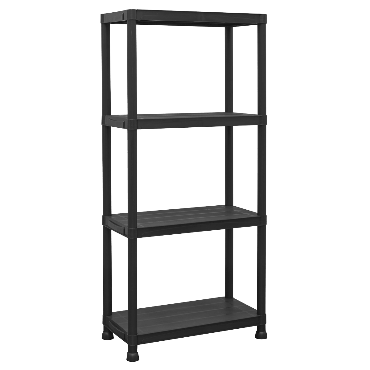 Sealey APPR4 Plastic Racking Unit with 4 Shelves 25kg Capacity Per Level - APPR4 - Sealey Tools UK - Trade Counter Direct