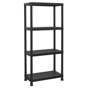 Sealey APPR4 Plastic Racking Unit with 4 Shelves 25kg Capacity Per Level - APPR4 - Sealey Tools UK - Trade Counter Direct