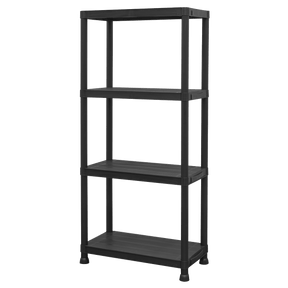Sealey APPR4 Plastic Racking Unit with 4 Shelves 25kg Capacity Per Level - APPR4 - Sealey Tools UK - Trade Counter Direct