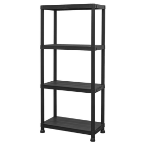 Sealey APPR4 Plastic Racking Unit with 4 Shelves 25kg Capacity Per Level - APPR4 - Sealey Tools UK - Trade Counter Direct