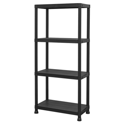 Sealey APPR4 Plastic Racking Unit with 4 Shelves 25kg Capacity Per Level - APPR4 - Sealey Tools UK - Trade Counter Direct