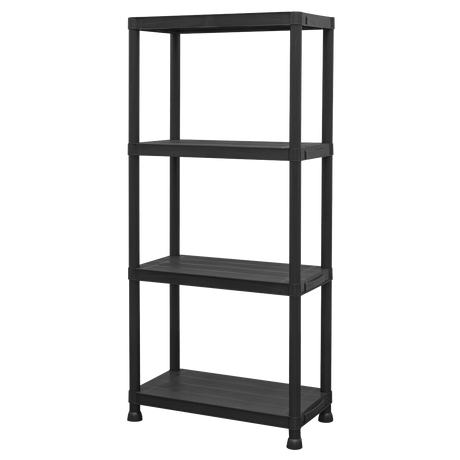 Sealey APPR4 Plastic Racking Unit with 4 Shelves 25kg Capacity Per Level - APPR4 - Sealey Tools UK - Trade Counter Direct