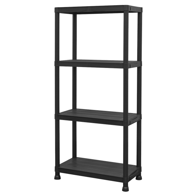 Sealey APPR4 Plastic Racking Unit with 4 Shelves 25kg Capacity Per Level - APPR4 - Sealey Tools UK - Trade Counter Direct