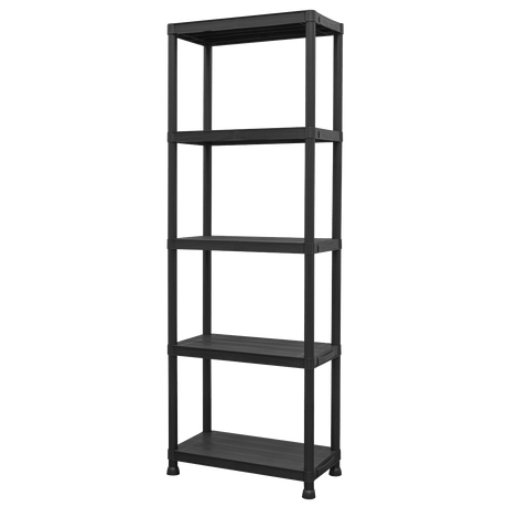Sealey APPR5 Plastic Racking Unit with 5 Shelves 25kg Capacity Per Level - APPR5 - Sealey Tools UK - Trade Counter Direct