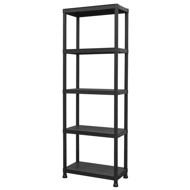 Sealey APPR5 Plastic Racking Unit with 5 Shelves 25kg Capacity Per Level - APPR5 - Sealey Tools UK - Trade Counter Direct