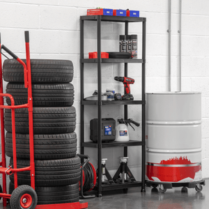 Sealey APPR5 Plastic Racking Unit with 5 Shelves 25kg Capacity Per Level - APPR5 - Sealey Tools UK - Trade Counter Direct