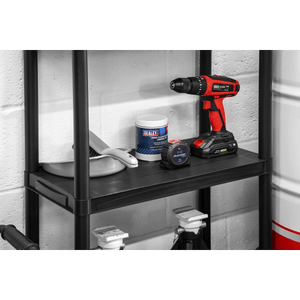 Sealey APPR5 Plastic Racking Unit with 5 Shelves 25kg Capacity Per Level - APPR5 - Sealey Tools UK - Trade Counter Direct