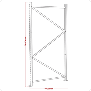 Sealey APR1002 Frame One End 2000 x 1000mm - APR1002 - Sealey Tools UK - Trade Counter Direct