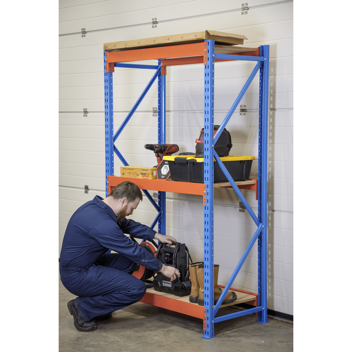 Sealey APR2701 Heavy-Duty Shelving Unit with 3 Beam Set 900kg Capacity Per Level - APR2701 - Sealey Tools UK - Trade Counter Direct