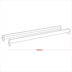 Sealey APRB1152 1090mm Cross Beam 900kg Capacity - Pair - APRB1152 - Sealey Tools UK - Trade Counter Direct