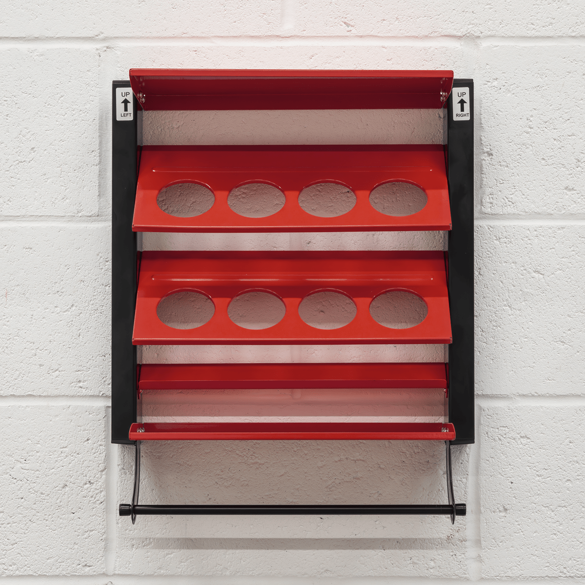 Sealey APSCR8 Spray Can Storage Rack with 8 Can Holders - APSCR8 - Sealey Tools UK - Trade Counter Direct