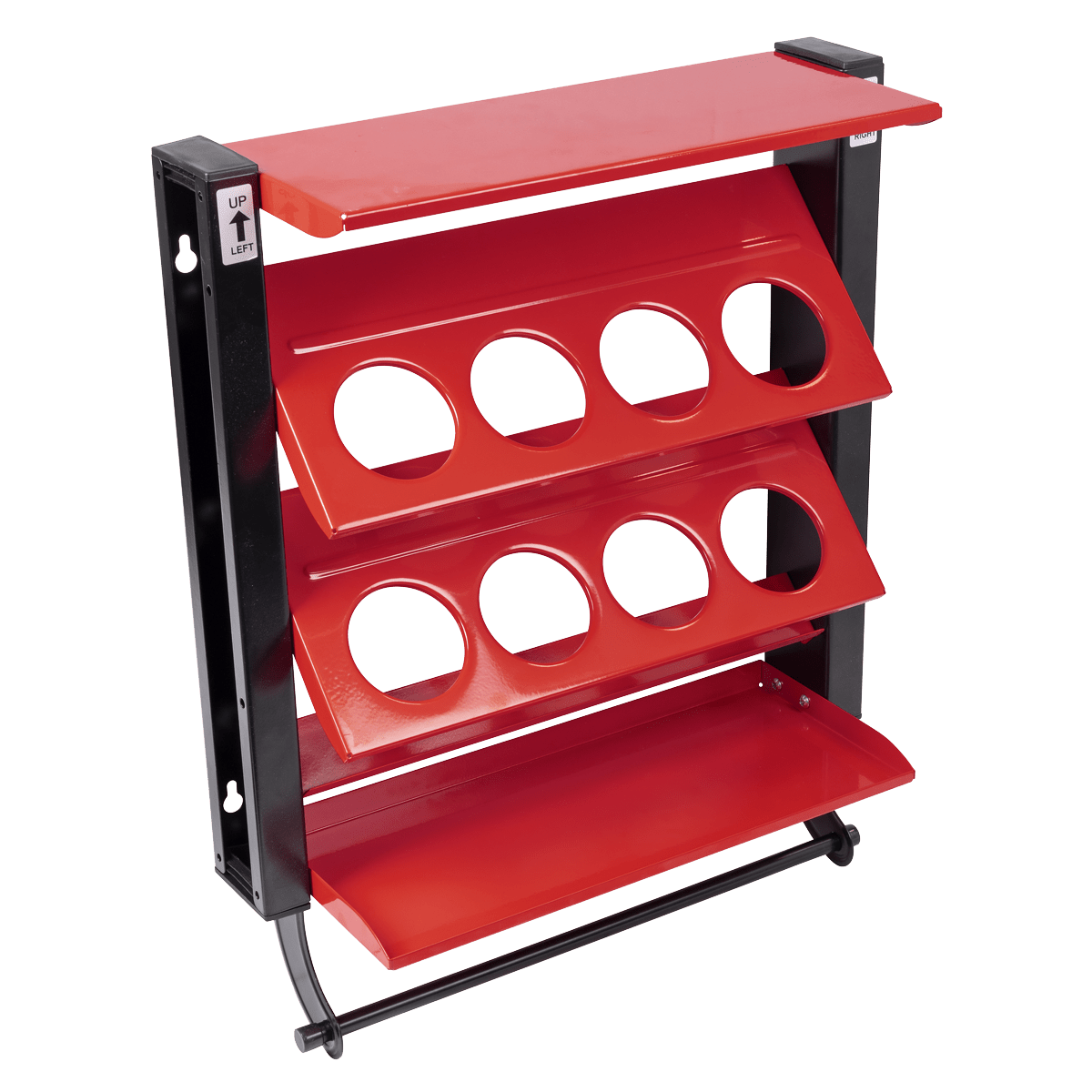 Sealey APSCR8 Spray Can Storage Rack with 8 Can Holders - APSCR8 - Sealey Tools UK - Trade Counter Direct