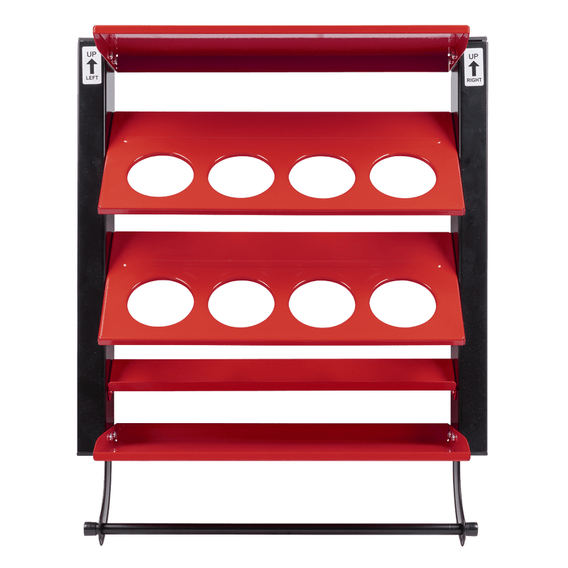 Sealey APSCR8 Spray Can Storage Rack with 8 Can Holders - APSCR8 - Sealey Tools UK - Trade Counter Direct