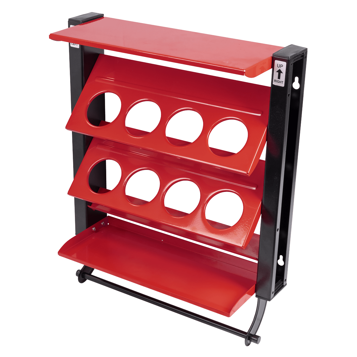 Sealey APSCR8 Spray Can Storage Rack with 8 Can Holders - APSCR8 - Sealey Tools UK - Trade Counter Direct