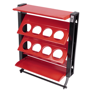 Sealey APSCR8 Spray Can Storage Rack with 8 Can Holders - APSCR8 - Sealey Tools UK - Trade Counter Direct