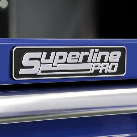 Sealey APSTACKTC Superline PRO® Topchest, Mid-Box Tool Chest & Rollcab Combination 14 Drawer - Blue - APSTACKTC - Sealey Tools UK - Trade Counter Direct