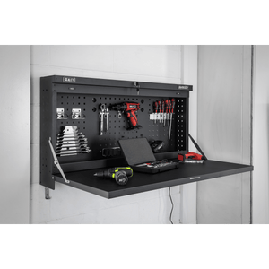 Sealey APWMW02 Superline PRO® Wall Mounting Foldable Workbench 1100mm - APWMW02 - Sealey Tools UK - Trade Counter Direct