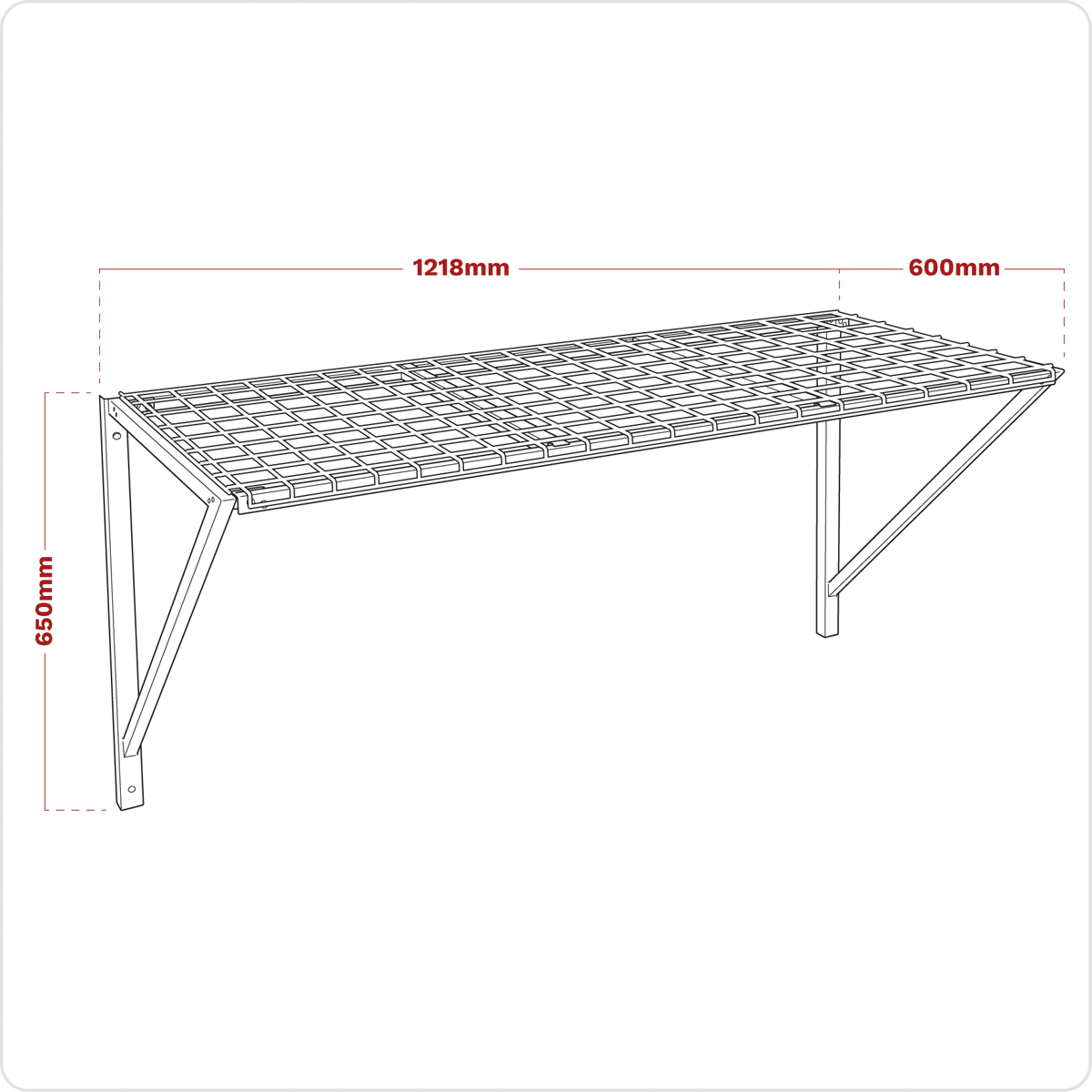 Sealey APWSR01 Heavy-Duty Wall Mounting Storage Rack - APWSR01 - Sealey Tools UK - Trade Counter Direct