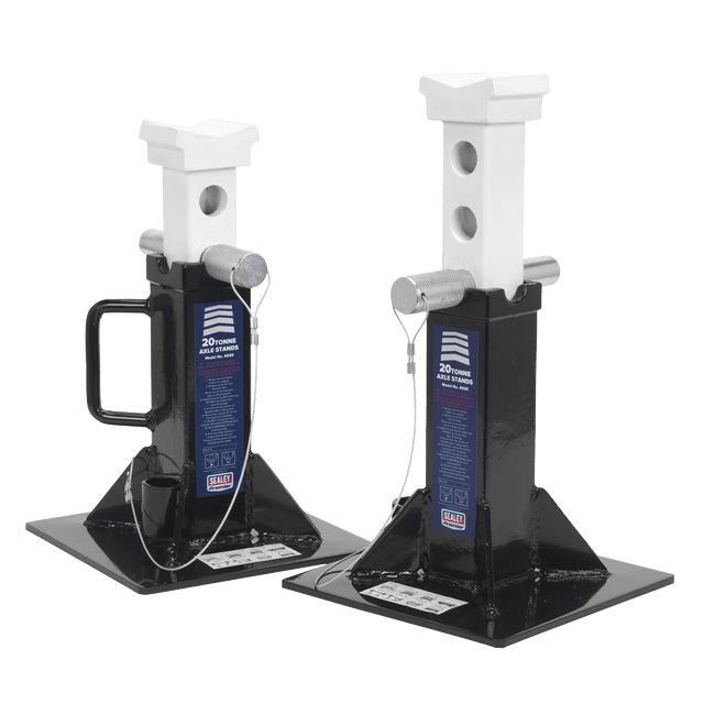 Sealey AS20 Axle Stands (Pair) 20tonne Capacity per Stand - AS20 - Sealey Tools UK - Trade Counter Direct