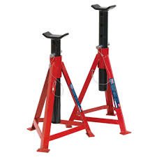 Sealey AS3000 Axle Stands (Pair) 2.5tonne Capacity per Stand Medium Height - Axle Stands - SLY-7339 - Sealey Tools UK - Trade Counter Direct