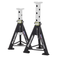 Sealey AS6 Axle Stands (Pair) 6tonne Capacity per Stand - White - AS6 - Sealey Tools UK - Trade Counter Direct