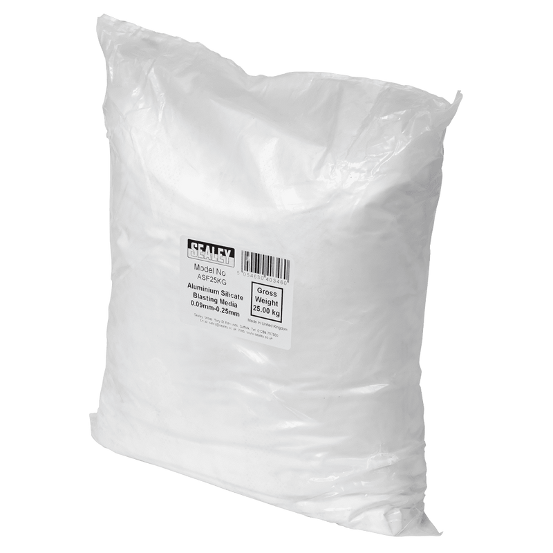 Sealey ASF25KG Aluminium Silicate Blasting Media 0.09mm - 0.25mm - ASF25KG - Sealey Tools UK - Trade Counter Direct