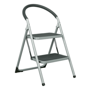 Sealey ASL2 Step Stool 2 - Tread 150kg Capacity EN14183 - ASL2 - Sealey Tools UK - Trade Counter Direct