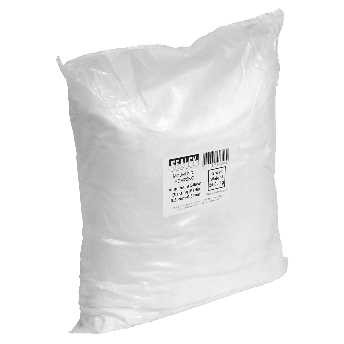 Sealey ASM25KG Aluminium Silicate Blasting Media 0.20 - 0.50mm - ASM25KG - Sealey Tools UK - Trade Counter Direct