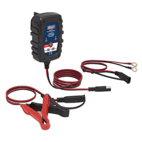 Sealey AUTOCHARGE100HF Compact Smart Trickle Charger 1A 6/12V - AUTOCHARGE100HF - Sealey Tools UK - Trade Counter Direct