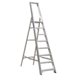 Sealey AXL8 Aluminium Step Ladder 8 - Tread Industrial BS 2037/1 - AXL8 - Sealey Tools UK - Trade Counter Direct