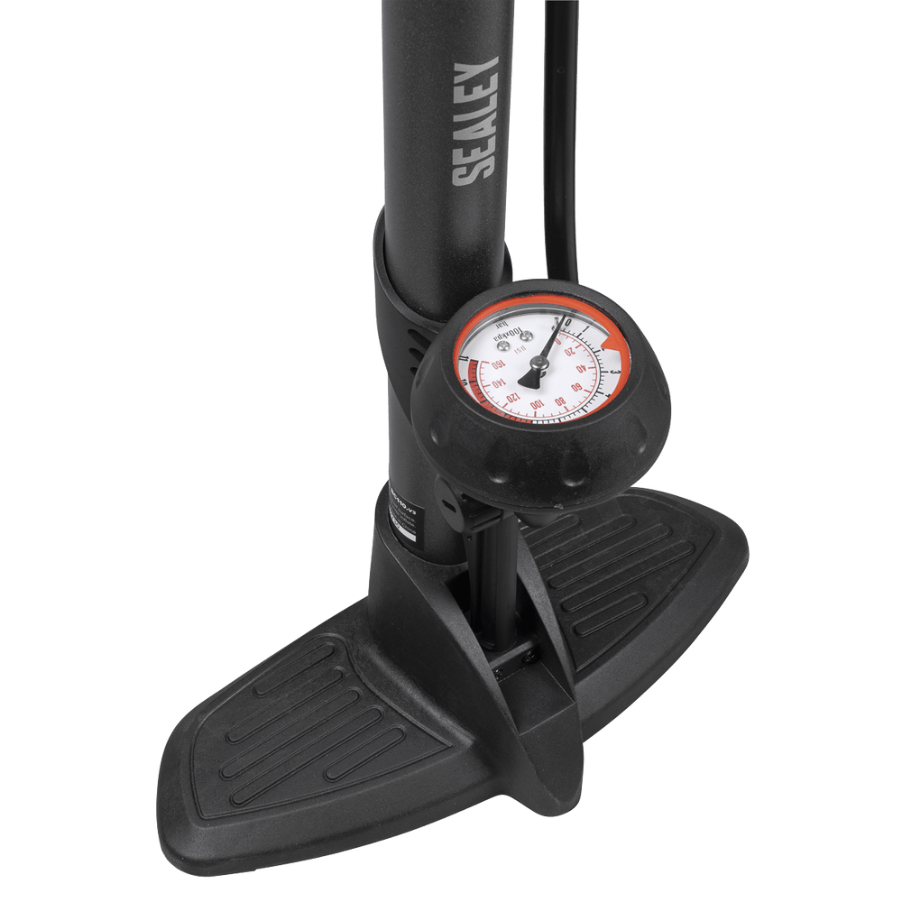 Sealey BC110 Track Pump with Dial Type Pressure Gauge - BC110 - Sealey Tools UK - Trade Counter Direct