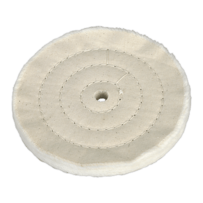 Sealey BG150BW 150 x 13mm Buffing Wheel 16mm Bore - Fine - BG150BW - Sealey Tools UK - Trade Counter Direct