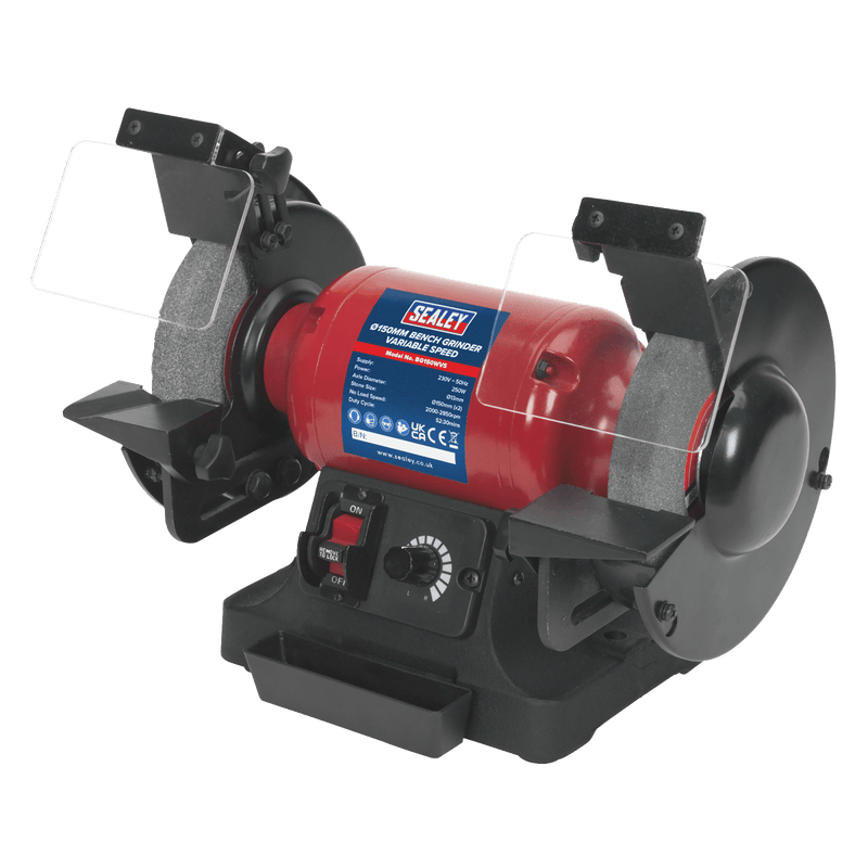 Sealey BG150WVS 150mm Bench Grinder with Variable Speed 250W/230V - BG150WVS - Sealey Tools UK - Trade Counter Direct